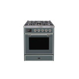 ILVE 30" Majestic II Series Gas Burner and Electric Oven Range with 5 Sealed Burners (UM30DNE3)