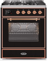 ILVE 30" Majestic II Series Gas Burner and Electric Oven Range with 5 Sealed Burners (UM30DNE3)