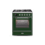 ILVE 30" Majestic II Series Gas Burner and Electric Oven Range with 5 Sealed Burners (UM30DNE3)