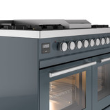 ILVE Professional Plus II 40-Inch Freestanding Dual Fuel Range with 6 Sealed Burner - UPD40FWMP