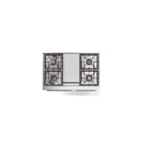 ILVE Professional Plus II 40-Inch Freestanding Dual Fuel Range with 6 Sealed Burner - UPD40FWMP