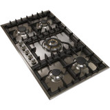 ILVE 36 Inch Stainless Steel Natural Gas/Propane Cooktop - UHP95CI/UHP95CILP