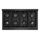 ZLINE Autograph 48-Inch 6.7 Cu. Ft. Paramount Dual Fuel Range with 8 Burner DuoPro Cooktop in Black Satin and Gold Accents (PSDRBSZ-48-G)