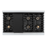 ZLINE Autograph 48-Inch Paramount DuoPro Dual Fuel Range in Stainless Steel with Gold Helix Handles (PSDRZ-48-KG)