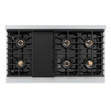 ZLINE 48-Inch 6.7 cu. ft. Paramount Dual Fuel Range with 8 Burner DuoPro™ Cooktop and Dual Ovens in Satin Stainless Steel (PSDRS-48)