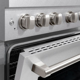 ZLINE 36-Inch 5.2 cu. ft. Paramount Gas Range with 6 Burner DuoPro™ Cooktop and Convection Gas Oven in Satin Stainless Steel (PSGRS-36)