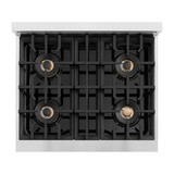 ZLINE 30-Inch Classic Gas Rangetop with 4 Burner DuoPro™ Cooktop in Satin Stainless Steel (PCRTS-30)h 4 Burner DuoPro™ Cooktop in Satin Stainless Steel (PCRTS-30)