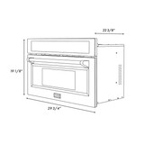 ZLINE Autograph 30-Inch Microwave Oven in Black Stainless Steel and Champagne Bronze Helix Handle (MWOZ-30-BS-KCB)