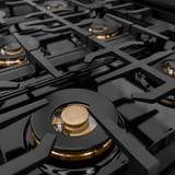 ZLINE 48-Inch Classic Gas Rangetop with 8 Burner DuoPro™ Cooktop in Black Stainless Steel (PCRTB-48)