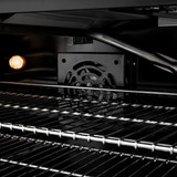 ZLINE Autograph Edition 30 in. 4.2 cu. ft. Paramount Gas Range with 4 Burner DuoPro™ Cooktop and Convection Gas Oven in Black Stainless Steel and Polished Gold Accents (PSGRBZ-30-G)