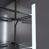 ZLINE Autograph 36-Inch Built-In Refrigerator w/ Gray Interior and Polished Gold Helix Handles (GRBITZ-30436KG)