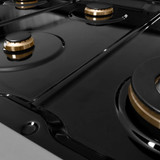 ZLINE Autograph 48-Inch Paramount Dual Fuel Range in Stainless Steel with Gold Helix Handles (SDRZ-48-KG)