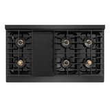 ZLINE 48-Inch 6.7 Cu. Ft. Paramount Dual Fuel Range with 8 Burner DuoPro™ Cooktop and Dual Ovens in Black Satin Stainless Steel (PSDRBS-48)