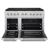 ZLINE Autograph 48-Inch Paramount DuoPro Dual Fuel Range in Stainless Steel with Nickel Helix Handles (PSDRZ-48-KPN)