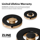 ZLINE Autograph 36-Inch Paramount DuoPro Gas Range in Stainless Steel with Gold Helix Handle (PSGRZ-36-KG)