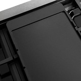 ZLINE Autograph Edition 48-Inch 6.7 cu. ft. Paramount Gas Range with 8 Burner DuoPro™ Cooktop and Dual Ovens in Satin Stainless Steel with Black Matte Doors and Champagne Bronze Accents (PSGRSZ-BLM48-CB)