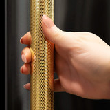 ZLINE Autograph 36-Inch Black Stainless Steel French Door Fridge w/ Stainless Interior & Gold Helix Handles (SRBIVZ-BS36KG)