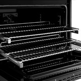 ZLINE Autograph 36 in. Paramount DuoPro Dual Fuel Range in Black Stainless Steel with Polished Gold Handle (PSDRBZ-36-KG)