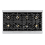 ZLINE 48-Inch Paramount Gas Rangetop with 8 Burner DuoPro™ Cooktop in Satin Stainless Steel (PSRTS-48)