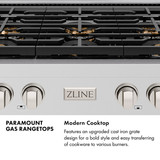 ZLINE 48-Inch Paramount Gas Rangetop with 8 Burner DuoPro™ Cooktop in Stainless Steel (PSRT48)