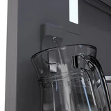 ZLINE Autograph 72-Inch Black Stainless Steel Built-In Refrigerator w/ Gray Interior & Bronze Helix Handles (GRBITZ-BS72-KCB)