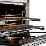 ZLINE 36-Inch 5.2 cu. ft. Paramount Dual Fuel Range with 6 Burner DuoPro™ Cooktop and Electric Convection Oven in Satin Stainless Steel (PSDRS-36)