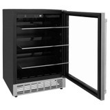 ZLINE Appliance Package - 36-Inch Gas Range, Range Hood, Microwave Drawer, Tall Tub Dishwasher and Beverage Fridge in Stainless Steel (5KP-SGRRH36-MWDWV-RBV)
