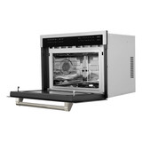 ZLINE Autograph 24-Inch Microwave Oven in Stainless Steel and Polished Nickel Helix Handle (MWOZ-24-KPN)