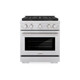 ZLINE 30-Inch 4.2 cu. ft. Paramount Dual Fuel Range with 4 Burner DuoPro™ Cooktop and Electric Convection Oven in Stainless Steel (PSDR30)