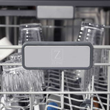 ZLINE Autograph Edition 3-Piece Appliance Package - 48-Inch Gas Range, Wall Mounted Range Hood, & 24-Inch Tall Tub Dishwasher in Stainless Steel with Matte Black Trim (3AKPR-SGRRH48-MB)