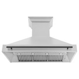ZLINE Autograph Edition 3-Piece Appliance Package - 48-Inch Gas Range, Wall Mounted Range Hood, & 24-Inch Tall Tub Dishwasher in Stainless Steel with Matte Black Trim (3AKPR-SGRRH48-MB)