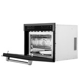 ZLINE 5-Piece Appliance Package - 30-Inch Dual Fuel Range, Refrigerator, Convertible Wall Mount Hood, Microwave Oven, and 3-Rack Dishwasher in Black Stainless Steel