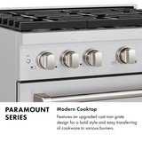 ZLINE Autograph Edition 48-Inch 6.7 cu. ft. Paramount Dual Fuel Range with 8 Burner DuoPro™ Cooktop and Dual Ovens in Black Stainless Steel and Polished Gold Accents (PSDRBZ-48-G)
