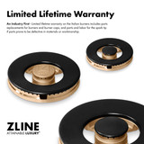 ZLINE Autograph 36-Inch 5.2 Cu. Ft. Paramount Dual Fuel Range with 6 Burner DuoPro Cooktop in Black Satin and Champagne Accents (PSDRBSZ-36-CB)