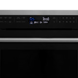 ZLINE 5-Piece Appliance Package - 36-Inch Dual Fuel Range, Refrigerator, Convertible Wall Mount Hood, Microwave Oven, and 3-Rack Dishwasher in Black Stainless Steel