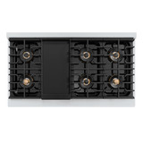 ZLINE 48-Inch 6.7 cu. ft. Paramount Dual Fuel Range with 8 Burner DuoPro™ Cooktop and Dual Ovens in Stainless Steel (PSDR48)