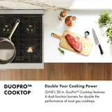 ZLINE 30-Inch Paramount Gas Rangetop with 4 Burner DuoPro™ Cooktop in Black Stainless Steel (PSRTB-30)