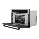 ZLINE Autograph Edition 2-Piece Appliance Package - 30-Inch Single Wall Oven with Self-Clean and 30-inch Built-In Microwave Oven in Satin Stainless Steel with Matte Black Trim