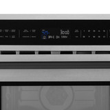 ZLINE Autograph Edition 2-Piece Appliance Package - 30-Inch Single Wall Oven with Self-Clean and 30-inch Built-In Microwave Oven in Satin Stainless Steel with Matte Black Trim
