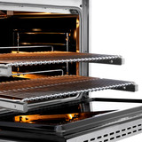 ZLINE Autograph 36-Inch Paramount Gas Range in Stainless Steel with Polished Gold Helix Handle (SGRZ-36-KG)