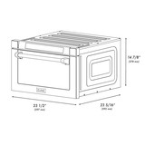 ZLINE 5-Piece Appliance Package - 48-Inch Gas Range, Hood, Refrigerator, Dishwasher, and Microwave Drawer in Black Stainless Steel with Gold Accents