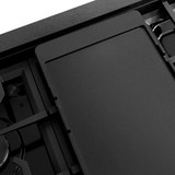 ZLINE 48-Inch Paramount Gas Rangetop with 8 Burners and Porcelain Cooktop in Black Satin Stainless Steel (SRTBS-48)