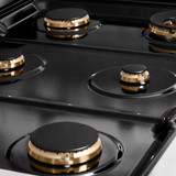 ZLINE Autograph 36-Inch Paramount Dual Fuel Range in Stainless Steel with Gold Helix Handle (SDRZ-36-KG)