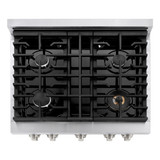 ZLINE Appliance Package - 30-Inch Stainless Steel Gas Range, Modern Over The Range Microwave and Tall Tub Dishwasher (3KP-SGROTR30-DWV)