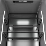 ZLINE 54-Inch Column 16.7 Cu. Ft. Refrigerator and 12.4 Cu. Ft. Freezer in Black Stainless Steel