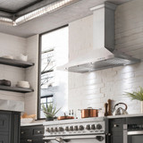 ZLINE 2-Piece Appliance Package - 48-Inch Rangetop and Convertible Range Hood in Satin Stainless Steel (2KP-RTSRH48)