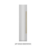 ZLINE 42-Inch Column 12.5 Cu. Ft. Refrigerator and 8.6 Cu. Ft. Freezer in Stainless Steel with Champagne Bronze Accents