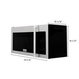 ZLINE 2-Piece Appliance Package - 30-Inch Dual Fuel Range & 30-Inch Over-The-Range Microwave Oven in Satin Stainless Steel (2KP-RASOTRH30)