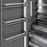 ZLINE 42-Inch Column 12.5 Cu. Ft. Refrigerator and 8.6 Cu. Ft. Freezer in Panel Ready with Gold Accent
