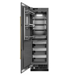 ZLINE 54-Inch Column 16.7 Cu. Ft. Refrigerator and 12.4 Cu. Ft. Freezer in Black Stainless Steel with Champagne Bronze Accent